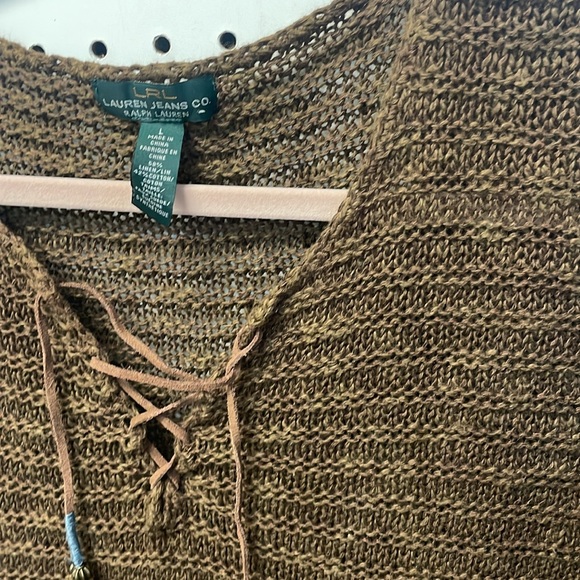 Polo Ralph Lauren Bohemian Brown Sweater Womens’s sz L - Picture 2 of 7